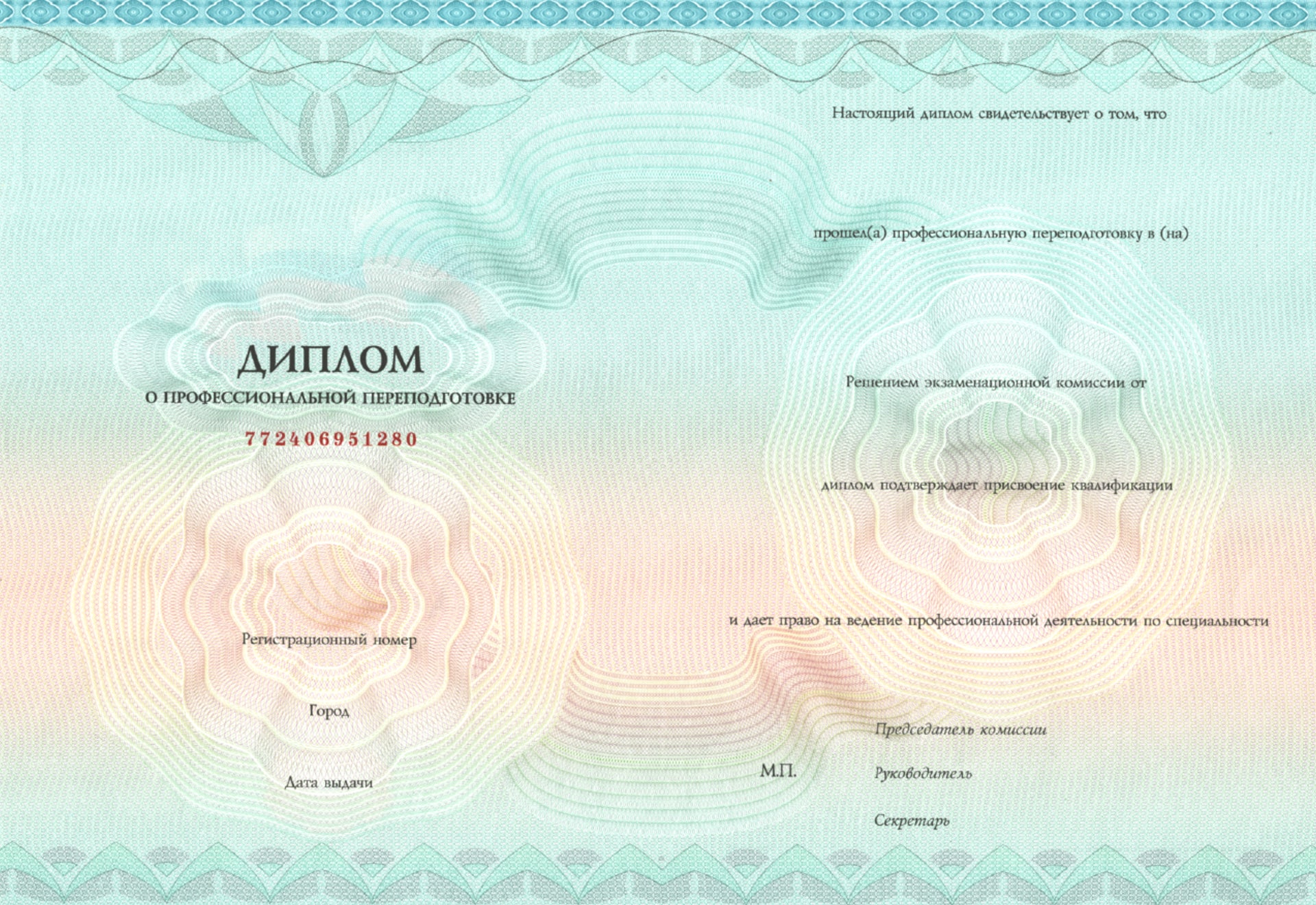 Диплом переподготовки